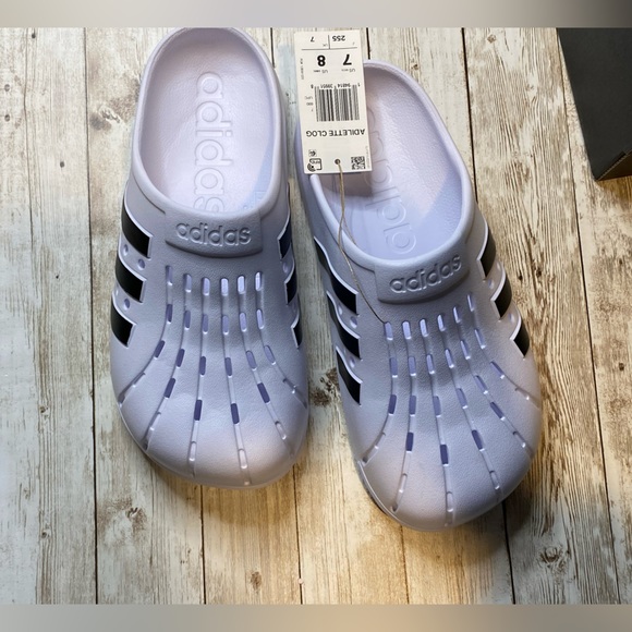 🆕 adidas Adilette Adult Women's 8 Men’s 7 Pull on Clogs Shoes Sandals - Picture 7 of 14